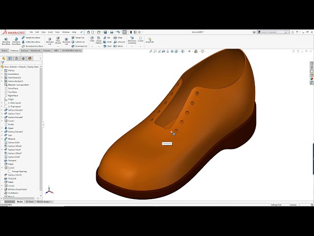 فیلم آموزشی: نحوه طراحی روی سطوح منحنی در SOLIDWORKS (منحنی پروژه) با زیرنویس فارسی