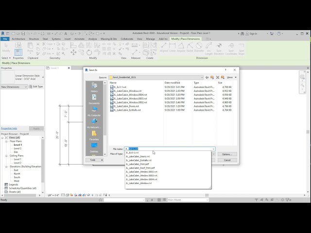 فیلم آموزشی: طراحی مسکونی با استفاده از Autodesk Revit 2021 - Lake Cabin Project - Floor Plan Ex 2-1 با زیرنویس فارسی