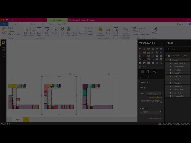 فیلم آموزشی: اتاق‌های Revit را برای استفاده در Power BI Shape Map Visual صادر کنید