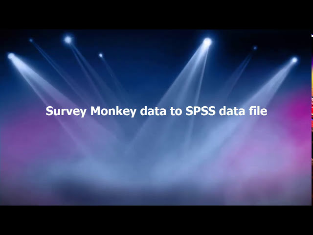 فیلم آموزشی: بررسی داده های میمون به فایل داده SPSS با زیرنویس فارسی