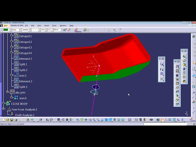 فیلم آموزشی: CATIA V5 Plastic Part Design حجم بسته با ویژگی ها (پاورکپی) آموزش -4