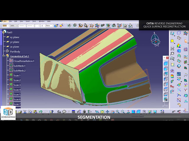 فیلم آموزشی: ویرایشگر شکل دیجیتالی CATIA RE و بازسازی سریع سطح