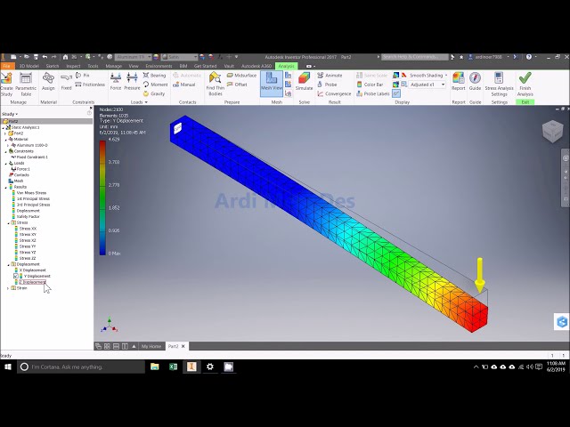 فیلم آموزشی: آموزش Autodesk Inventor - شبیه سازی پایه استاتیکی تحلیل استرس با زیرنویس فارسی