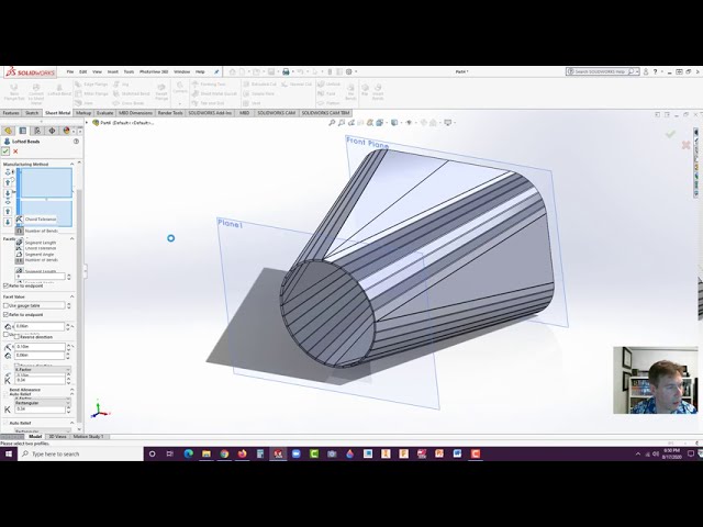 فیلم آموزشی: E25 SolidWorks 2020 - ورق فلزی لوفت شده با زیرنویس فارسی