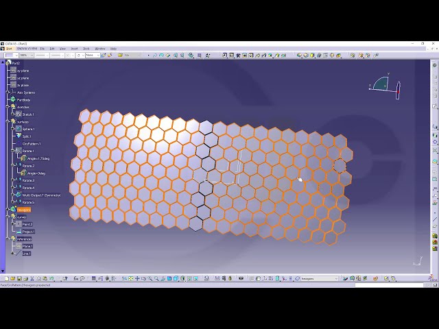 فیلم آموزشی: گریل شش گوش - آموزش Catia v5 - طراحی قطعه با زیرنویس فارسی