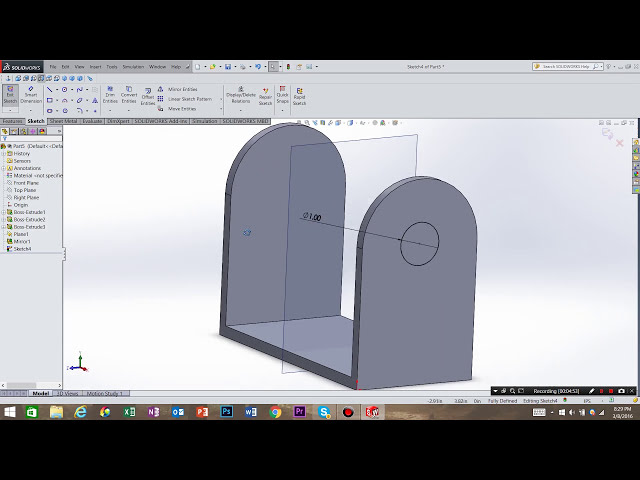 فیلم آموزشی: مقدمه شما برای Mirroring و Convert Entities در SolidWorks با زیرنویس فارسی