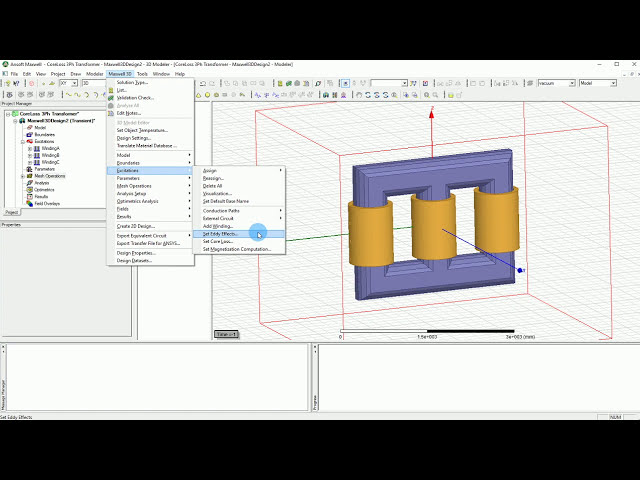 فیلم آموزشی: 411-Ansys Maxwell | ترانسفورماتور 3 فاز از دست دادن هسته [2/3] با زیرنویس فارسی