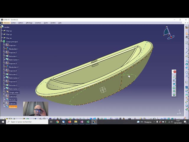 فیلم آموزشی: سطح با Catia V5 - طراحی شکل مولد. با زیرنویس فارسی