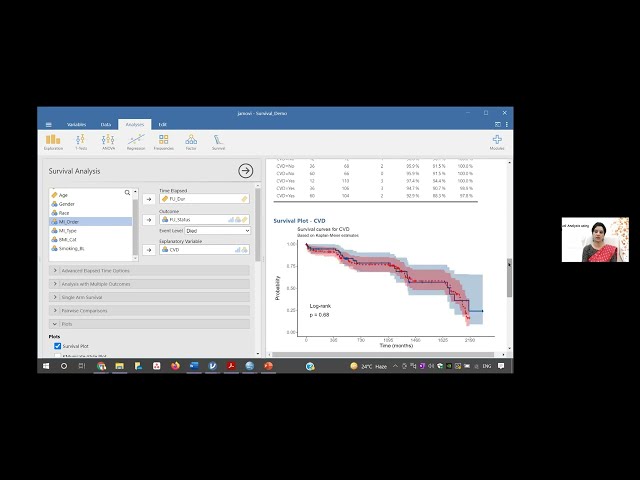فیلم آموزشی: تجزیه و تحلیل خطر نسبت کاکس با SPSS و JAMOVI با زیرنویس فارسی