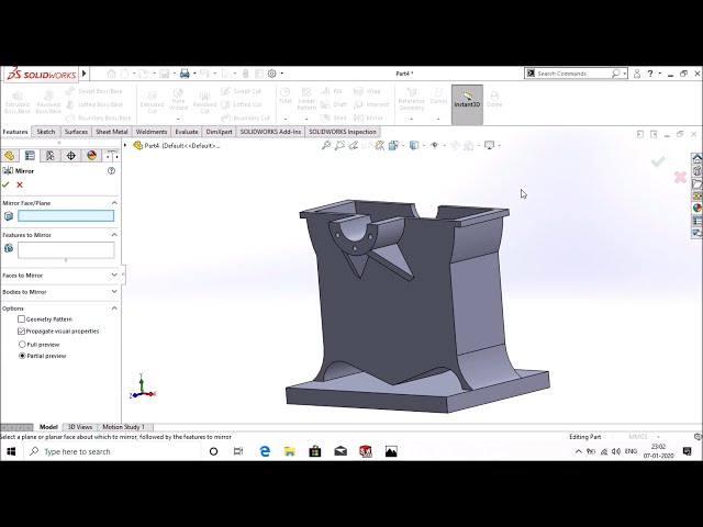 فیلم آموزشی: ساخت جعبه دنده در Solidworks. (تمرین قسمت Solidworks) با زیرنویس فارسی