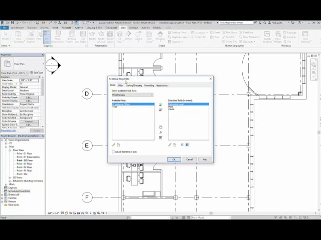 فیلم آموزشی: ویژگی های جدید Revit 2018 - پارامتر و زمانبندی گروه مدل با زیرنویس فارسی