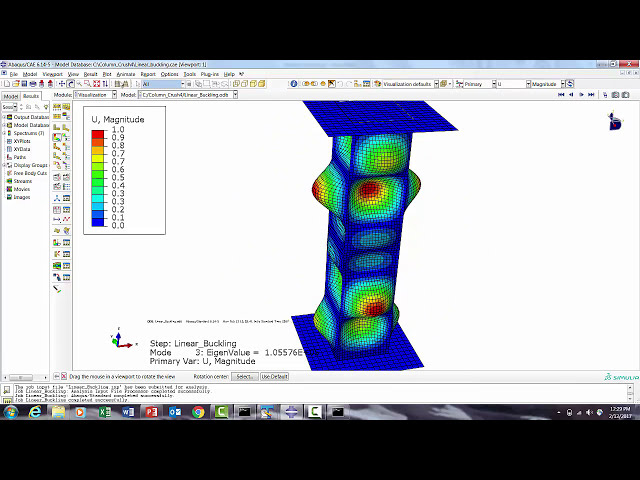 فیلم آموزشی: Abaqus Explicit - آموزش له کردن لوله مربعی (کمش غیرخطی با رفتار پس کمانش) با زیرنویس فارسی