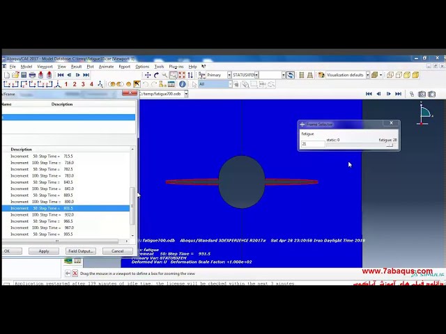 فیلم آموزشی: خستگی چرخه کم 2 بعدی (1000 چرخه) ABAQUS با زیرنویس فارسی
