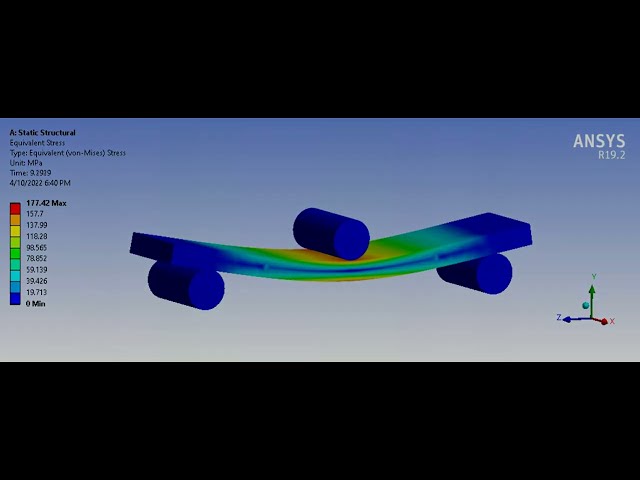 فیلم آموزشی: شبیه سازی تست خمشی آموزش ANSYS (تست خمشی 3 نقطه ای) با زیرنویس فارسی