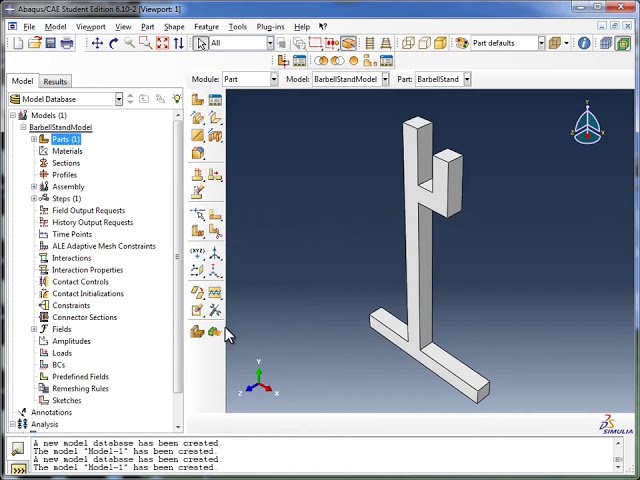 فیلم آموزشی: 1.c) اصول Abaqus - ایجاد یک قسمت با زیرنویس فارسی