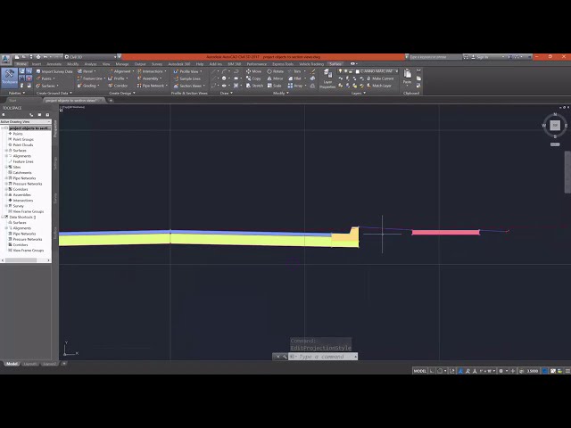 فیلم آموزشی: Autocad Civil 3D: - درس 5.6: پروژه اشیاء به نمای چند بخش با زیرنویس فارسی