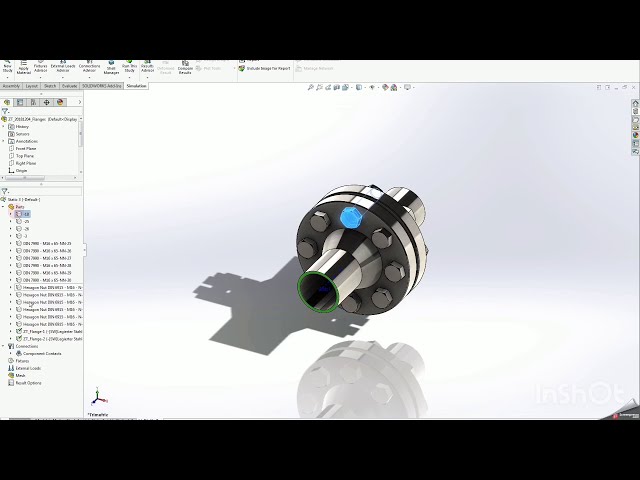 فیلم آموزشی: Solidworks- شبیه سازی اتصال فلنج با زیرنویس فارسی