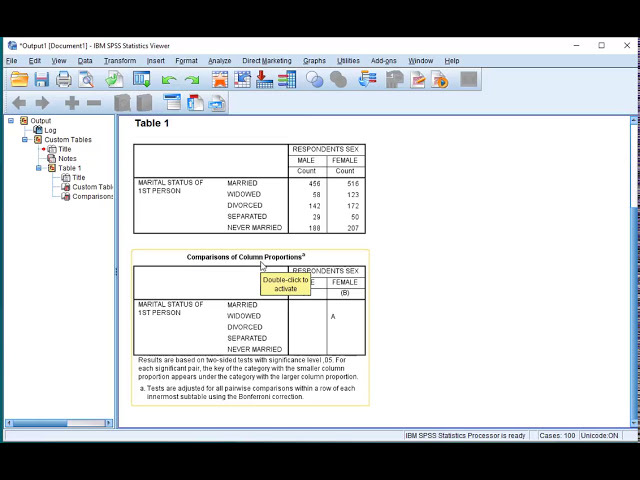 فیلم آموزشی: SPSS - تست تناسب ستون (از طریق جداول سفارشی) با زیرنویس فارسی