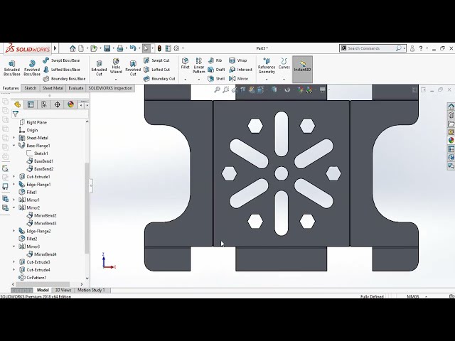 فیلم آموزشی: نحوه ساخت چهارپایه مینی ورق فلزی در SolidWorks برای برش پلاسما یا لیزر CNC با زیرنویس فارسی