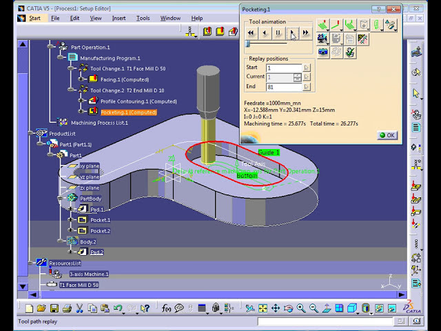 فیلم آموزشی: آموزش شبیه سازی مجازی ماشینکاری فرز با استفاده از CATIA