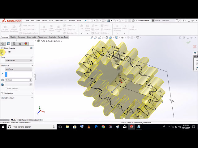 فیلم آموزشی: Spur Gear در SolidWorks TOOLBOX 2016 #4 با زیرنویس فارسی