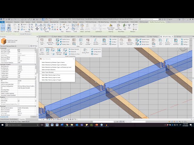 فیلم آموزشی: قاب بندی پست و تیر خانه های چوبی سنگین در Revit با زیرنویس فارسی