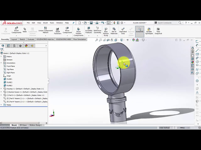 فیلم آموزشی: فن بدون تیغه - مدلسازی Solidworks با زیرنویس فارسی