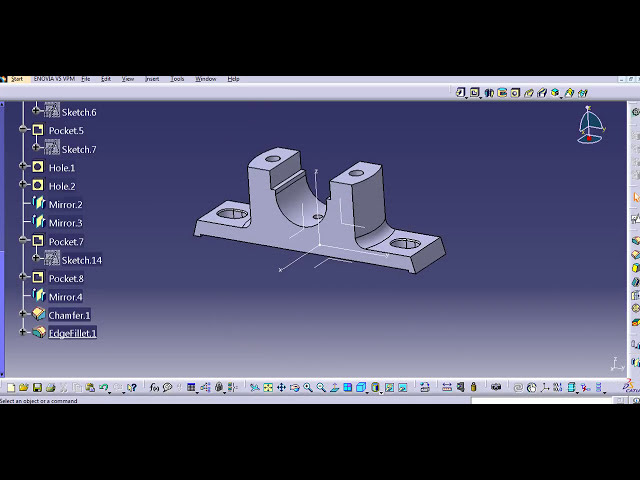 فیلم آموزشی: قطعات بلوک PLUMMER -PART 1 CATIA V5