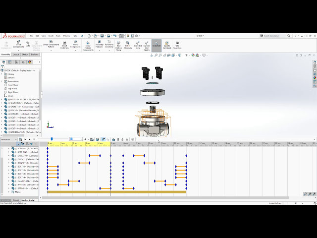 فیلم آموزشی: آموزش انیمیشن SolidWorks: نحوه ایجاد یک انیمیشن انفجار و فروپاشی شماره 4 با زیرنویس فارسی