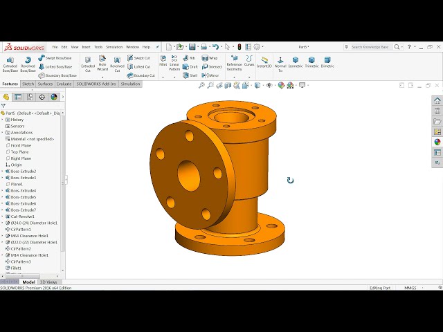 فیلم آموزشی: آموزش Solidworks بدنه شیر توقف