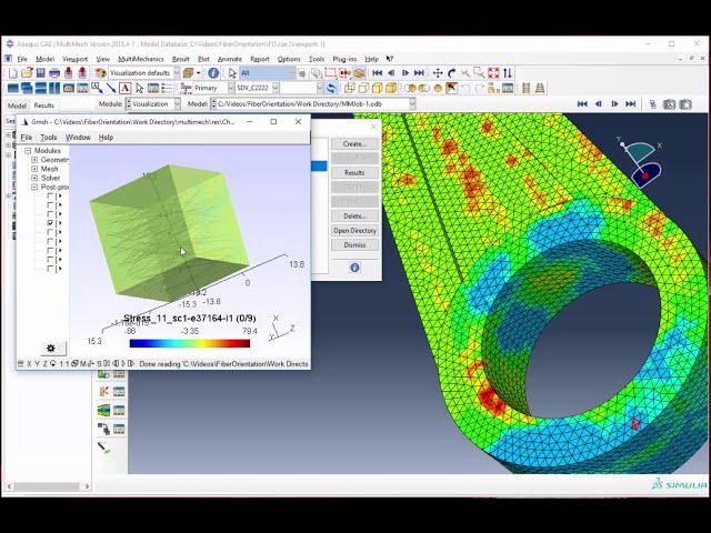 فیلم آموزشی: وارد کردن جهت گیری فیبر در MultiMech برای Abaqus