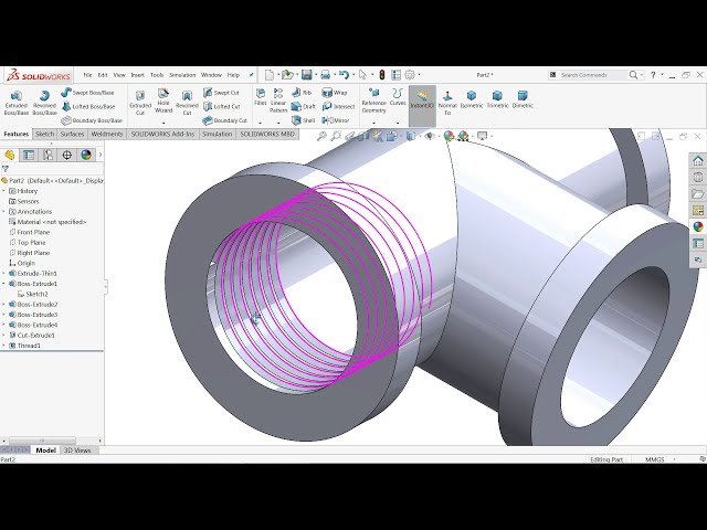 فیلم آموزشی: آموزش SolidWorks اتصالات برنجی نوع T