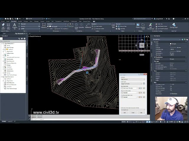 فیلم آموزشی: افزودن برچسب به قطعات شبکه لوله در Civil 3D با زیرنویس فارسی