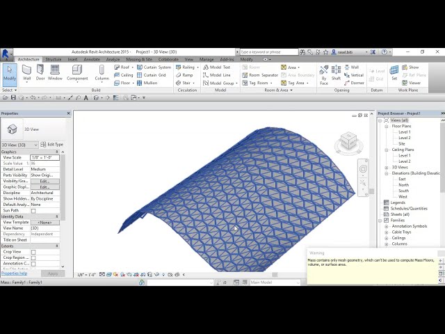 فیلم آموزشی: سقف شیشه ای پیچیده در Revit