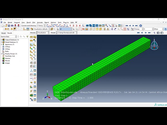 فیلم آموزشی: نحوه اعمال بار گرانشی در Abaqus 2017