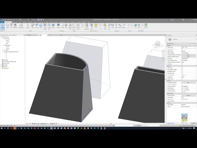 فیلم آموزشی: Revit 2021 - دیوارهای کج با زیرنویس فارسی