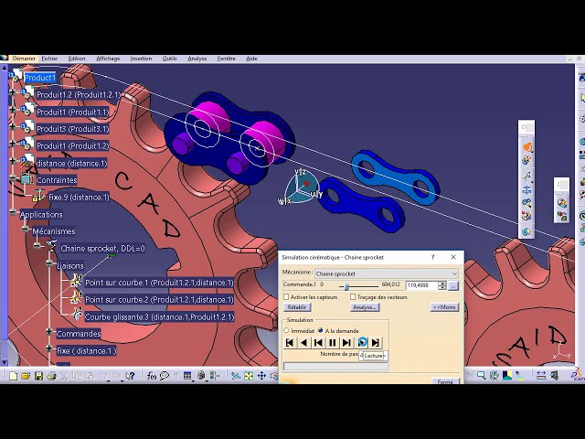 فیلم آموزشی: آموزش CATIA: یک انیمیشن زنجیر چرخ ایجاد کنید