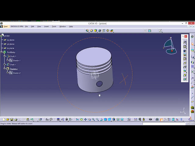 فیلم آموزشی: Catia V5 - آموزش پیستون