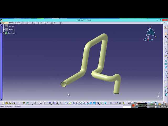 فیلم آموزشی: Catia V5 - Easy 3D Pipe (فقط یک مثال)