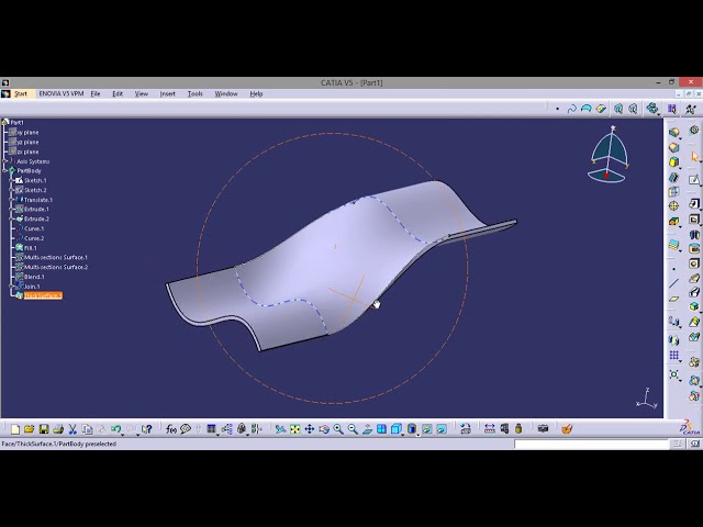 فیلم آموزشی: Catia Fill MultiSection Surface و Blend farkı با زیرنویس فارسی