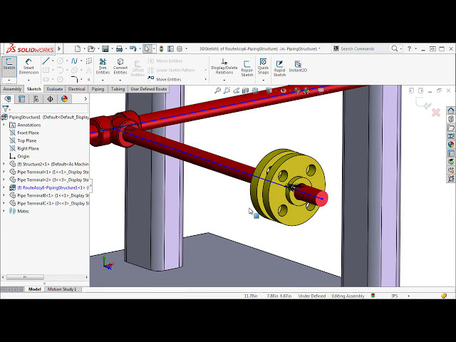 فیلم آموزشی: افزودن اجزا به مسیرها در SOLIDWORKS 2016 با زیرنویس فارسی