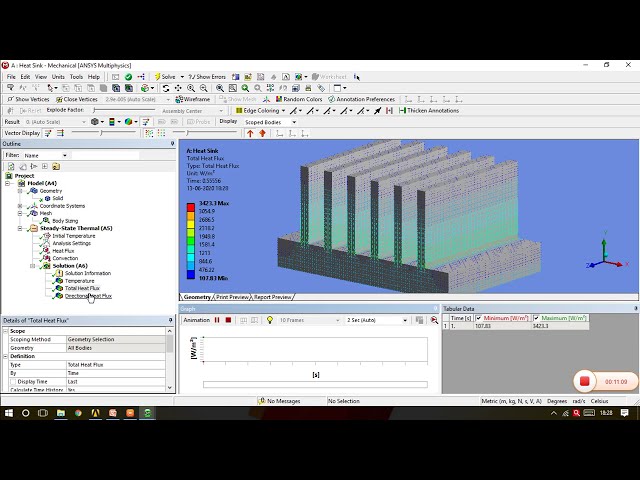 فیلم آموزشی: ANSYS| آنالیز حرارتی| حالت پایدار حرارتی| هیت سینک| آموزش 34