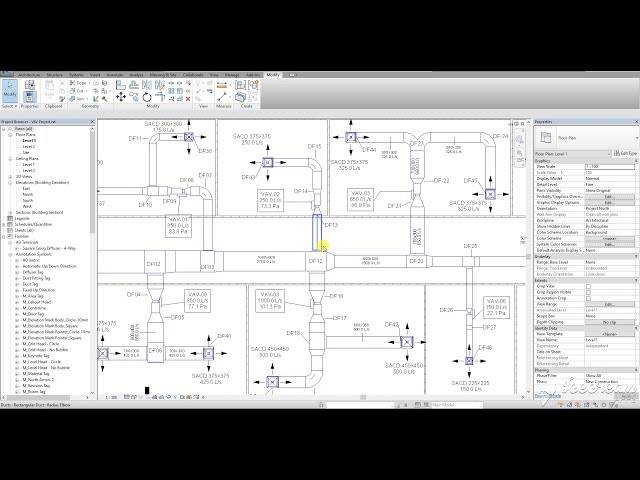 فیلم آموزشی: Revit VAV Supply System - محاسبات افت فشار با زیرنویس فارسی