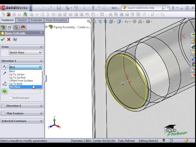 فیلم آموزشی: ساخت دستی مجموعه درب ها در Solidworks با زیرنویس فارسی