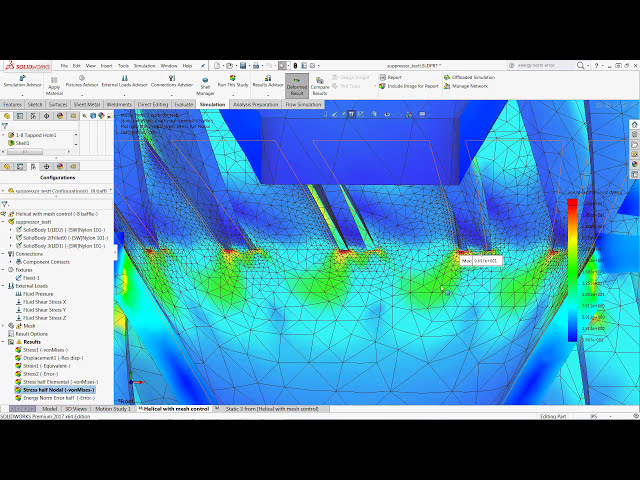 فیلم آموزشی: شبیه سازی SOLIDWORKS: نمودارهای خطای هنجار انرژی با زیرنویس فارسی