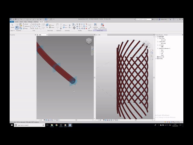 فیلم آموزشی: نحوه ایجاد مارپیچ سه بعدی در Revit با زیرنویس فارسی