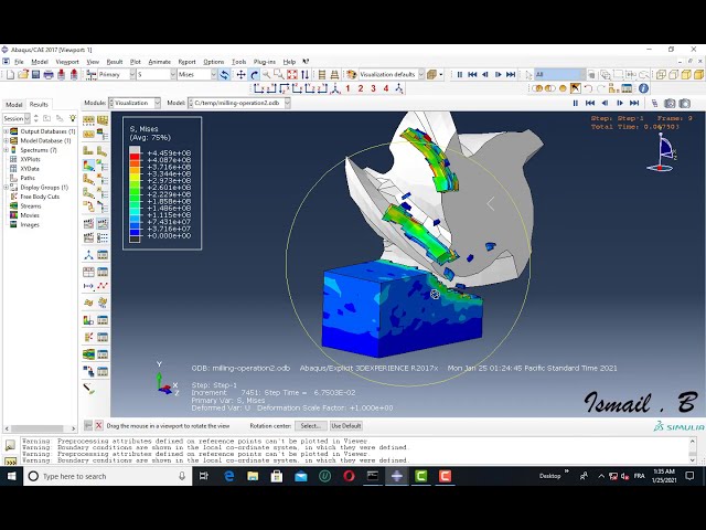 فیلم آموزشی: #شبیه سازی فرآیند #فرزکاری با استفاده از #abaqus