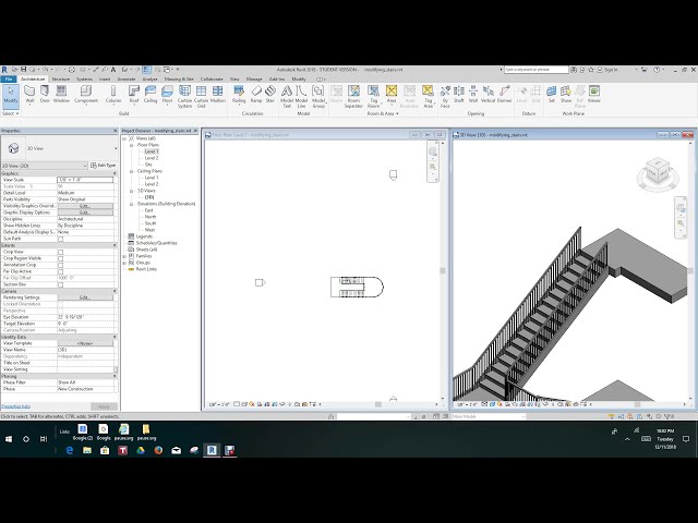 فیلم آموزشی: Revit Modifying Assembled Stair با زیرنویس فارسی