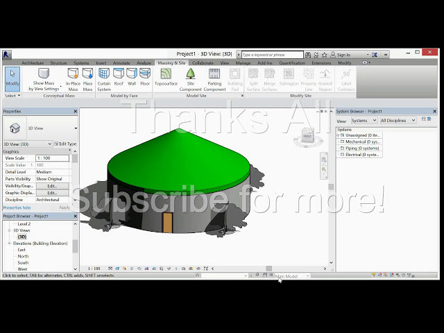 فیلم آموزشی: نحوه طراحی ساختمان دایره ای با استفاده از Revit 2016 با زیرنویس فارسی