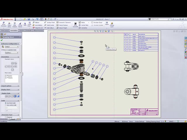 فیلم آموزشی: ایجاد نقشه های اسمبلی در نرم افزار SolidWorks 3D CAD با زیرنویس فارسی